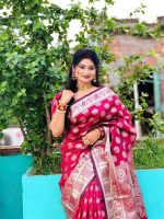 Indian soft katan sharee - Image 4