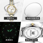 Olevs 5563 Couple Watch tow tone chain (blue dial) - Image 5