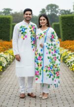 Panjabi Three Piece Couple Set - Image 4