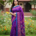 Premium Silk Boutique Skin Print Shari