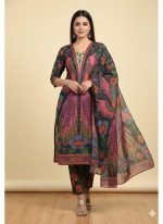 Ready Made Pure dubai silk Digital Print Three Piece - Image 3