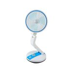 Premium Quality – Rechargeable Folding Fan With LED Light Multi Color - Image 2